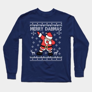 Merry Dabmas Santa Claus Christmas Dab Long Sleeve T-Shirt